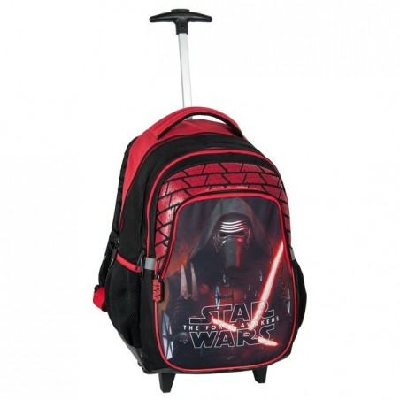 Plecak na kółkach Star Wars - czarno-czerwony
