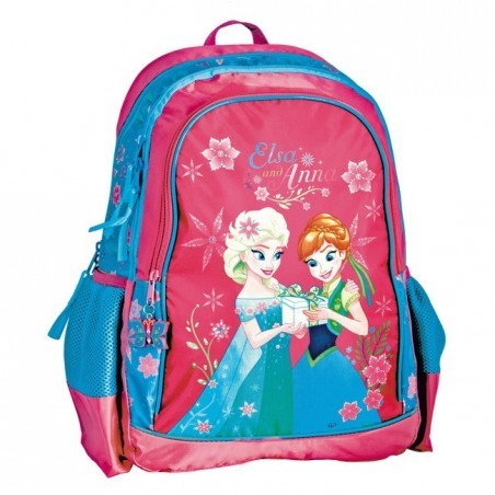 Plecak szkolny Frozen - Anna i Elsa różowy