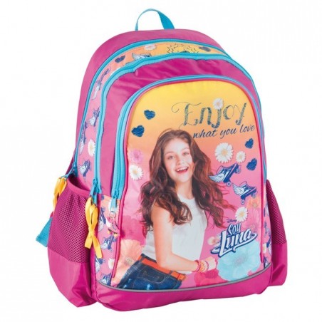 Plecak szkolny Soy Luna - różowy - wrotki