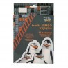 Kredki Jumbo Pingwiny z Madagaskaru szaro-pomarańczowy