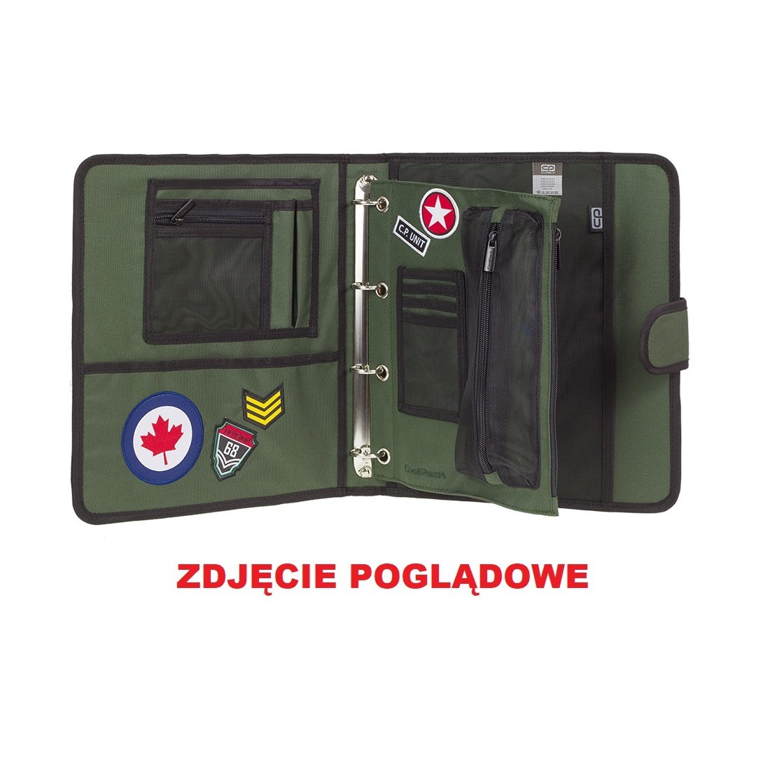 Teczka wielofunkcyjna CoolPack CP granatowa ze znaczkami MATE BADGES NAVY - plecak-tornister.pl