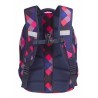 Plecak młodzieżowy CoolPack CP COLLEGE ELECTRIC PINK w różowo-niebieskie kwadraty super modny wzór - 5 przegród - A520