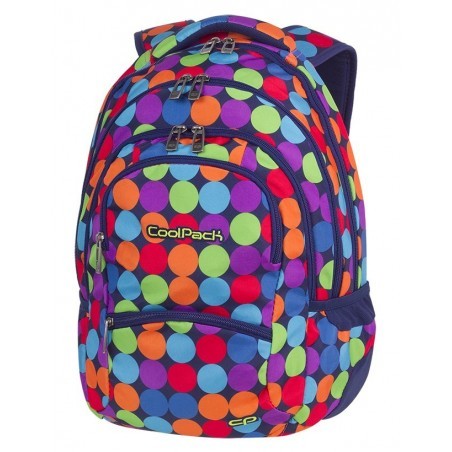 Plecak młodzieżowy CoolPack CP COLLEGE BUBBLE SHOOTER kolorowe kropki kulki - 5 przegród - A490