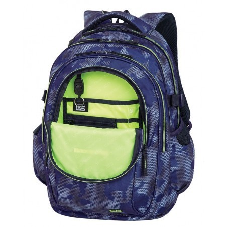 Plecak szkolny CoolPack CP FACTOR MISTY GREEN mgła zielone detale - 4 przegrody - A040