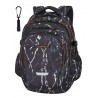 Plecak szkolny CoolPack CP FACTOR BLACK MARBLE czarny marmur dla chłopaków - 4 przegrody - A073