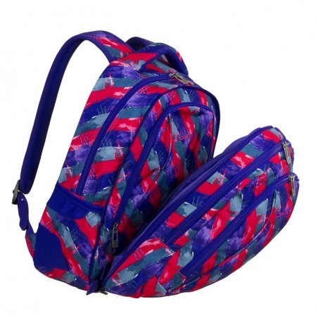 Plecak szkolny CoolPack CP COMBO VIBRANT LINES w rozmazane pasy - 2w1 - A487
