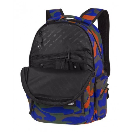 Plecak szkolny COOLPACK CP BREAK CAMOUFLAGE TANGERINE organizer pomarańczowe moro - A339