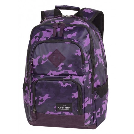 Plecak szkolny CoolPack CP UNIT FLOCK CAMO VIOLET fioletowe moro - A554