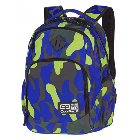 Plecak szkolny COOLPACK CP BREAK CAMOUFLAGE LIME limonkowe moro - A347