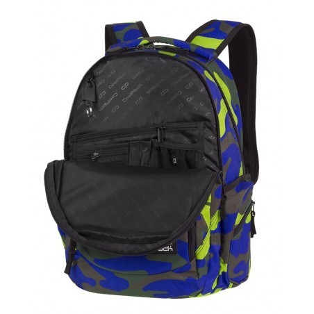 Plecak szkolny COOLPACK CP BREAK CAMOUFLAGE LIME organizer limonkowe moro - A347