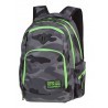 Plecak szkolny COOLPACK CP BREAK CAMO GREEN NEON dla chłopaka szare moro zielony neon - A371