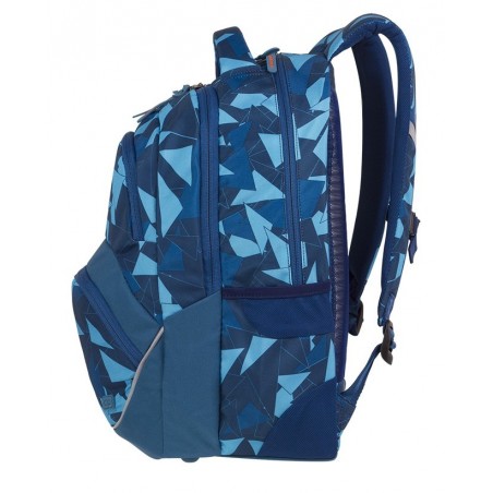 Plecak szkolny ergo CoolPack CP VIPER AZURE niebieskie trójkąty abstrakcja - A580