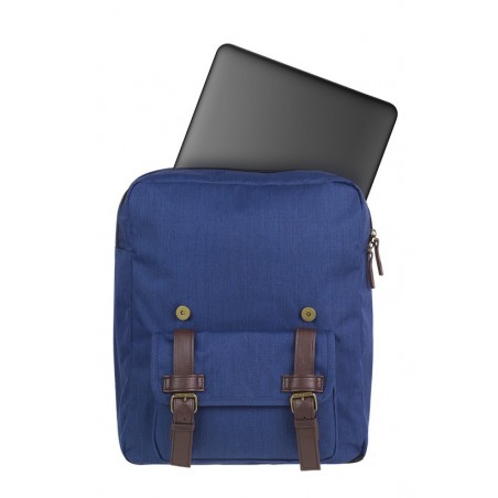 Plecak miejski CoolPack CP TRAFFIC NAVY BLUE niebieski retro kieszeń na laptop - A131
