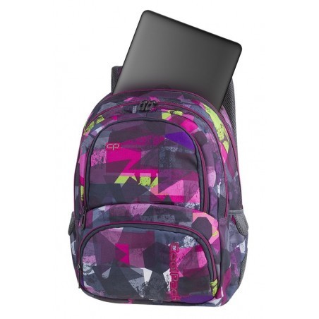 Plecak szkolny CoolPack CP SPINER PINK ABSTRACT różowa abstrakcja kieszeń na laptop A080