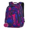 Plecak szkolny CoolPack CP STRIKE CRAZY PINK ABSTRACT różowa abstrakcja dla nastolatki - A285 + GRATIS POMPON