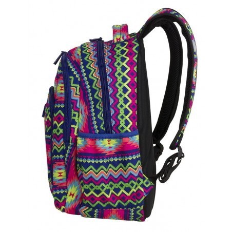 Plecak szkolny CoolPack CP STRIKE BOHO ELECTRA kolorowe zygzaki - 781+ GRATIS POMPON
