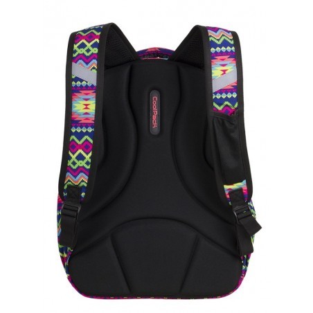 Plecak szkolny CoolPack CP STRIKE BOHO ELECTRA kolorowe zygzaki profilowane plecy - 781+ GRATIS POMPON