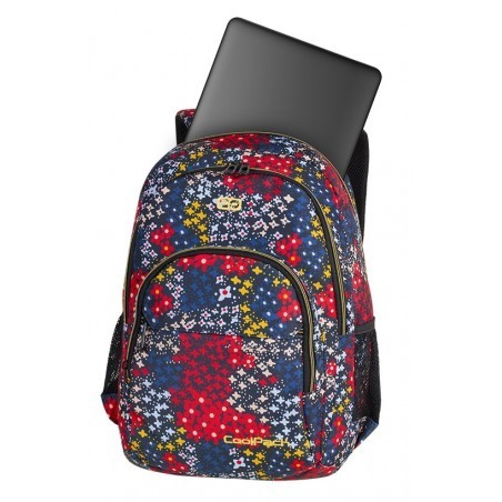 Plecak szkolny CoolPack CP BASIC PLUS SUMMER MEADOW wielobarwna kwitnąca łąka kieszeń na laptop - A146