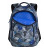 Plecak szkolny CoolPack CP BASIC PLUS BLUE HIBISCUS szary w niebieskie kwiaty i liście dla nastolatek - A142