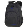 Plecak szkolny CooTopolPack CP BASIC PLUS TOPOGRAPY BLUE czarny z niebieskimi elementami w izolinie dla chłopaka- A147