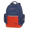 Plecak granatowy, pomarańczowy szkolny CoolPack CP BRICK COLOR FUSION NAVY