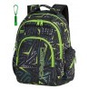 Plecak szkolny CoolPack CP FLASH TRIANGULAR SPIRAL spirale zielone wzory abstrakcja dla nastolatka - A195+ LATARKA GRATIS