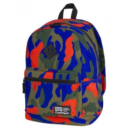 Plecak miejski CoolPack CP CROSS EVA CAMOUFLAGE TANGERINE wielobarwne moro - A340