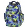 Plecak szkolny CoolPack CP BRICK BLUE PATCHWORK w modną kratkę - A497