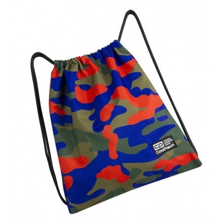 Worek na sznurkach / na buty CoolPack CP SPRINT CAMOUFLAGE TANGERINE pomarańczowe moro - A344