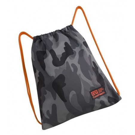 Worek na sznurkach / na buty CoolPack CP SPRINT CAMO ORANGE NEON moro z pomarańczem - A384