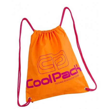 Worek na sznurkach / na buty CoolPack CP SPRINT NEON ORANGE pomarańczowy neon - A457