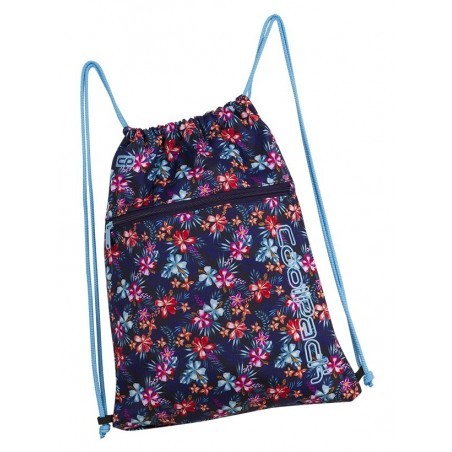 Worek na sznurkach / na buty CoolPack CP SHOE BAG TROPICAL BLUISH kwiaty A231