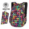 Plecak szkolny (do klas 1-3) CoolPack CP PRIME RIBBON GRID kolorowe wstążki w kratkę dla dziewczynki - A297 + GRATIS COOLER BAG