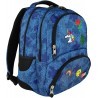 Plecak szkolny ST.RIGHT JEANS & BADGES naszywki na niebieskim dżinsie - BP07