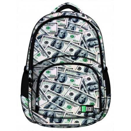 Plecak szkolny 23 ST.RIGHT DOLLARS dolary full print młodzieżowy
