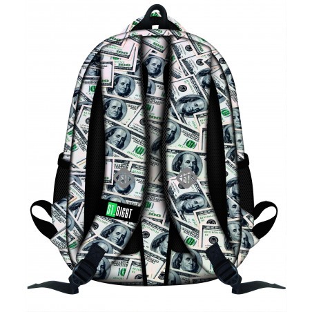 Plecak szkolny 23 ST.RIGHT DOLLARS dolary full print młodzieżowy