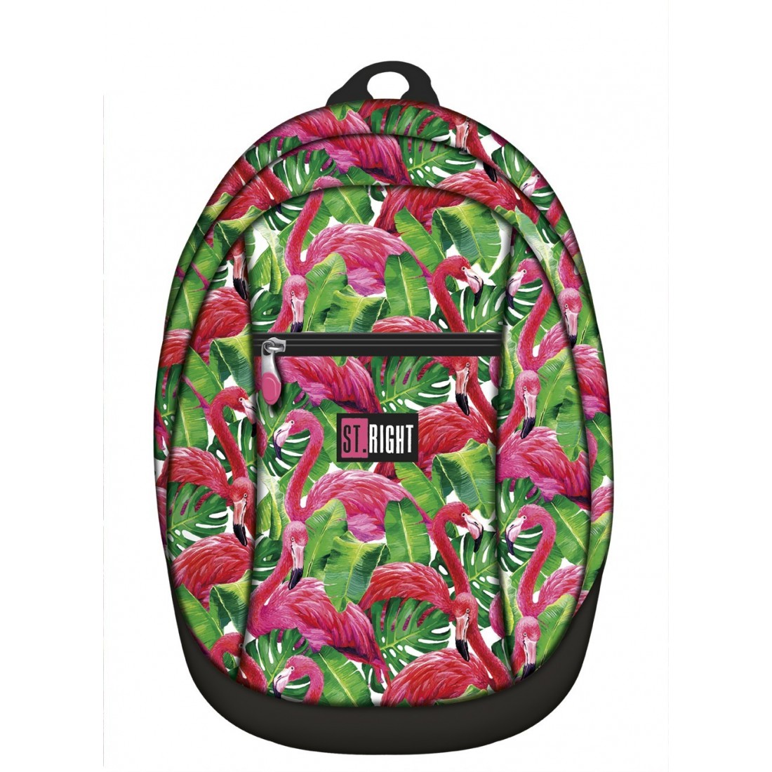 Plecak miejski, wycieczkowy ST.RIGHT FLAMINGO PINK & GREEN flamingi - plecak-tornister.pl