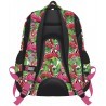 Plecak szkolny ST.RIGHT FLAMINGO PINK & GREEN różowe flamingi - BP07