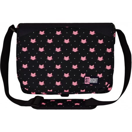 Listonoszka ST.RIGHT MEOW torba na ramię różowe kotki - SB01
