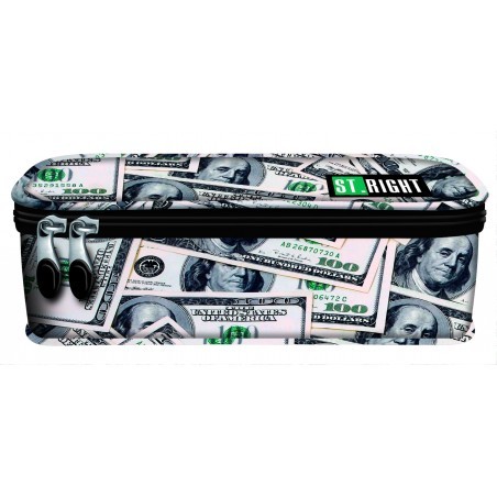 Prestiżowy piórnik / etui XL ST.RIGHT DOLLARS full print dolary młodzieżowy