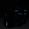 Plecak młodzieżowy Topgal czarny z niebieską abstrakcją kieszeń na laptop RUBI 18027 B