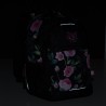 Plecak młodzieżowy Topgal czarny w róże kieszeń na laptop RUBI 18025 G