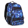 Plecak młodzieżowy Topgal niebieski w kratkę kieszeń na laptop YUMI18036B