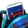 Plecak szkolny Topgal niebieski w kratkę MIRA 18014 B
