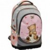 Plecak szkolny do klasy 1-3 szary - MIŚ - Popcorn the Bear