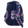 Granatowy plecak w kwiaty dla dziewczyn BackUP A 4 do szkoły + SŁUCHAWKI