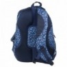Niebieski plecak dla dziewczyn w kwiaty BackUP A 14 + SŁUCHAWKI