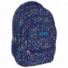 Niebieski plecak w kropki dla dziewczyny + słuchawki BackUP C 3