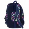 Kolorowy plecak szkolny pióra + słuchawki BackUP C 24