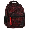 Plecak młodzieżowy BackUP lawa czerwone kreski dla chłopca JAPOŃSKIE NAPISY M47